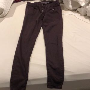 Super stretch American eagle maroon jeans